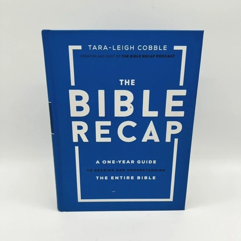 The Bible Recap Tara-Leigh Cobble Hardcover One-Year Guide Blue Book